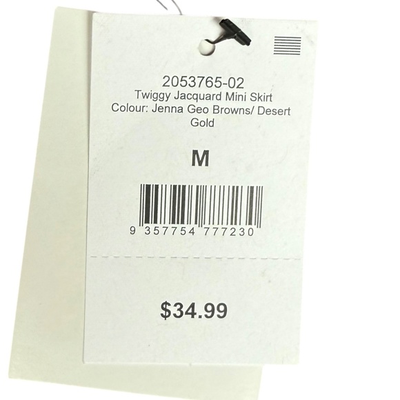 NWT Cotton On Twiggy Jacquard Mini Skirt Sz M - Picture 4 of 5